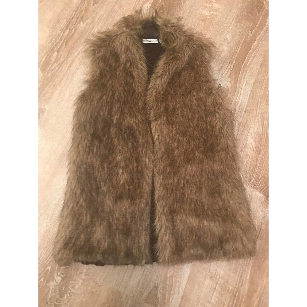 UNIFORM JPR Brown FAUX FUR VEST Boho